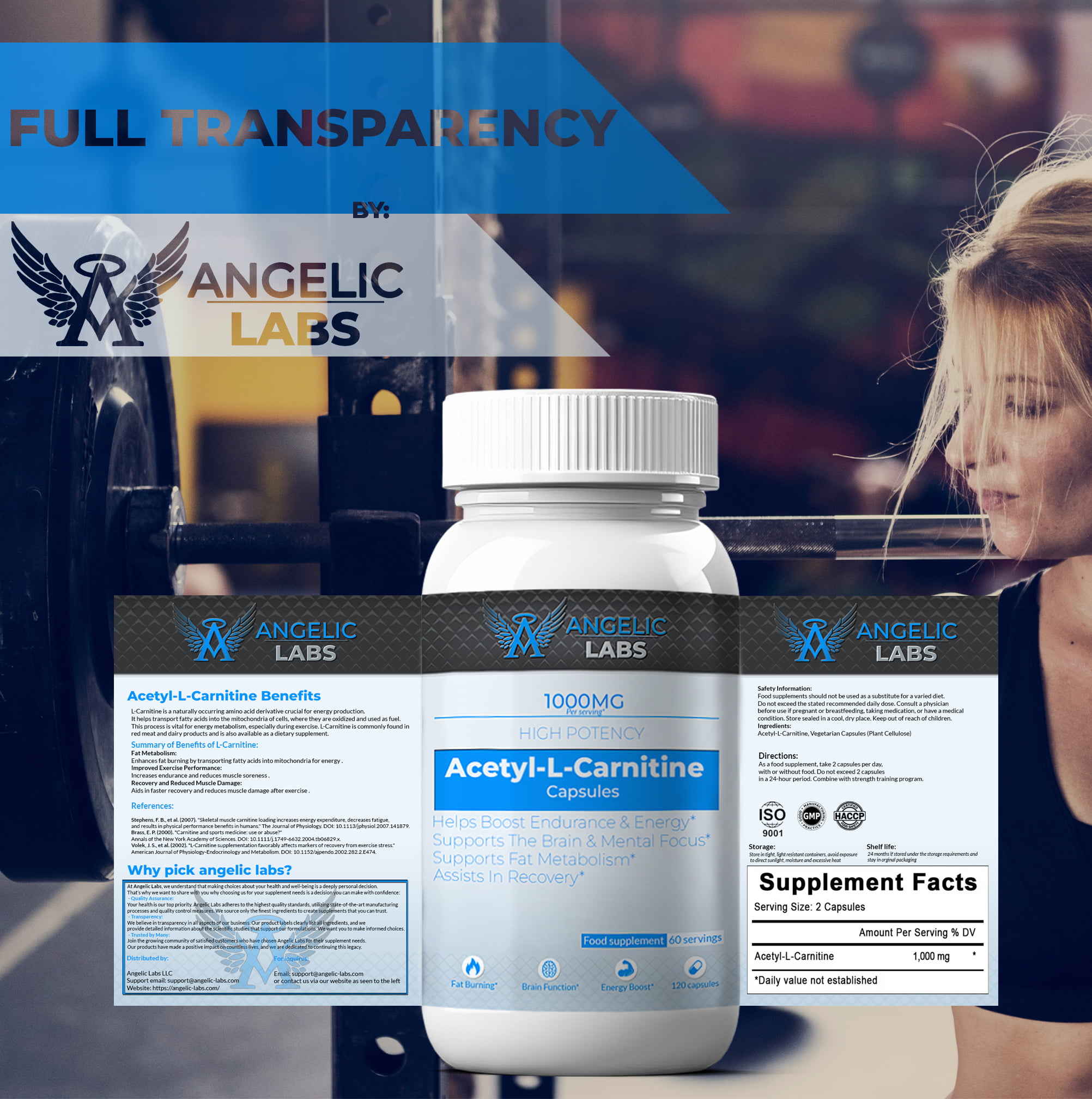 L-Carnitine 1000mg – Energy Support | 120 Vegan Capsules - Image 3