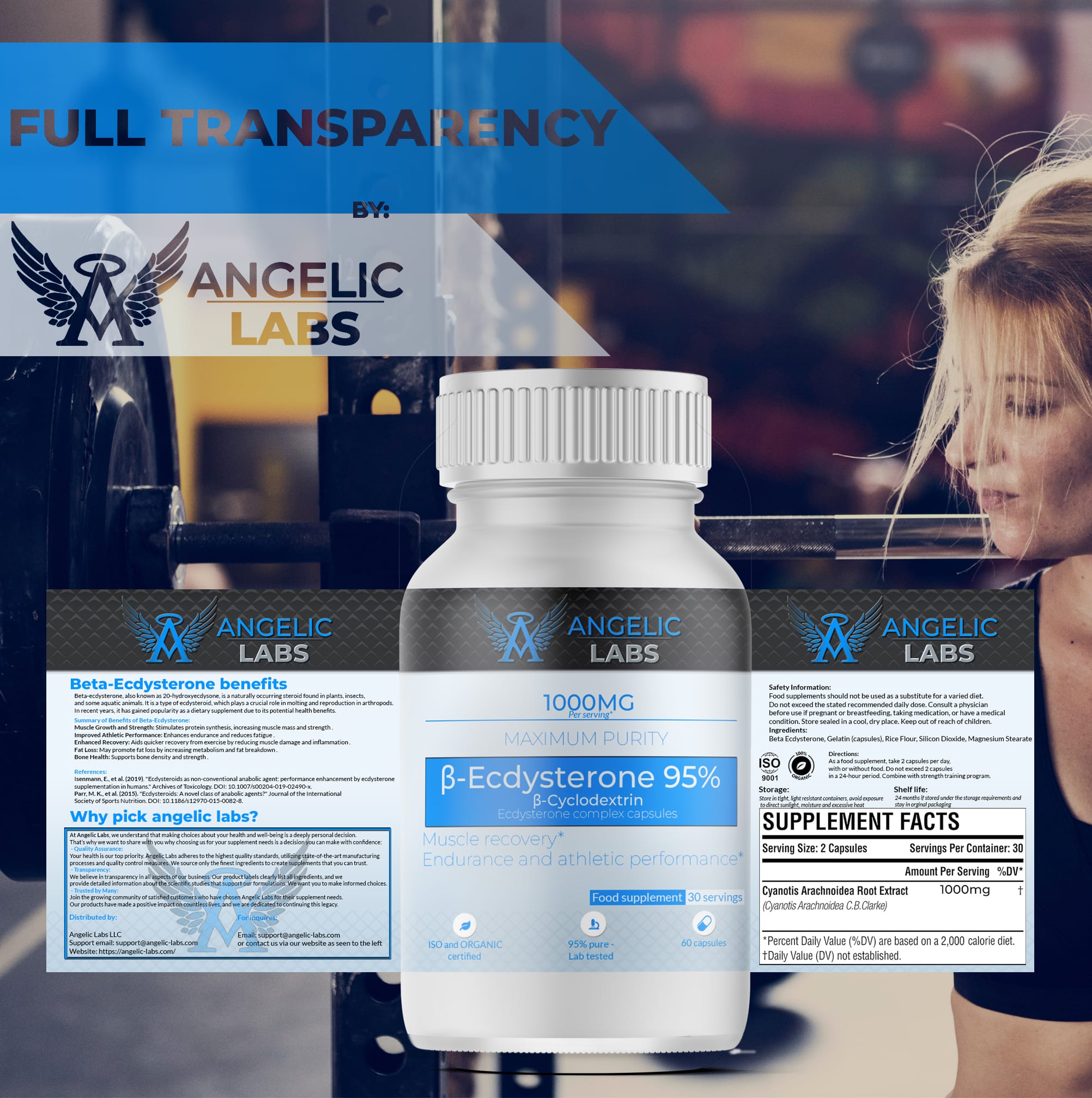 Ecdysterone 1000mg – Plant-Based Supplement from Cyanotis Vaga | 60 Capsules - Image 3