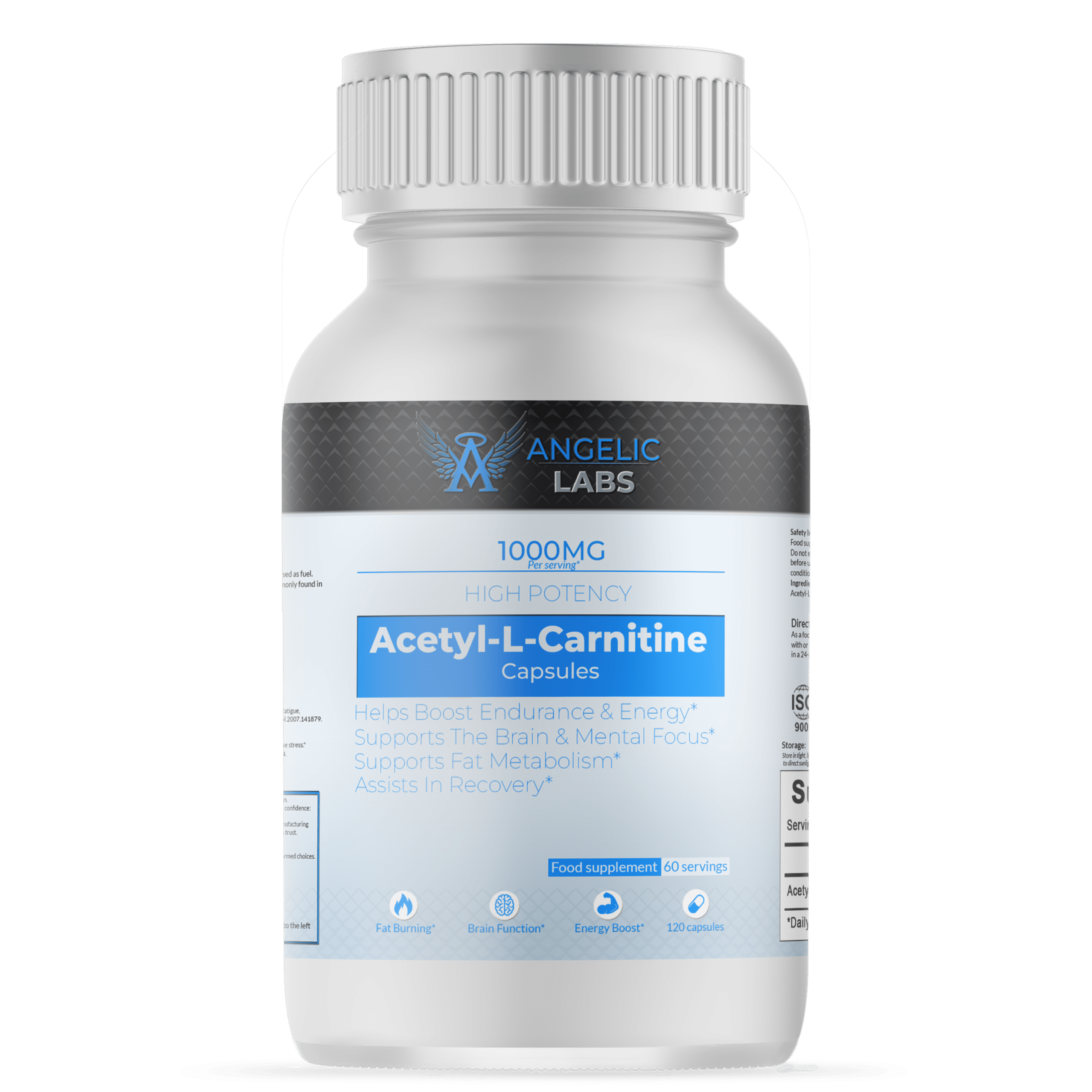 L-Carnitine 1000mg – Energy Support | 120 Vegan Capsules
