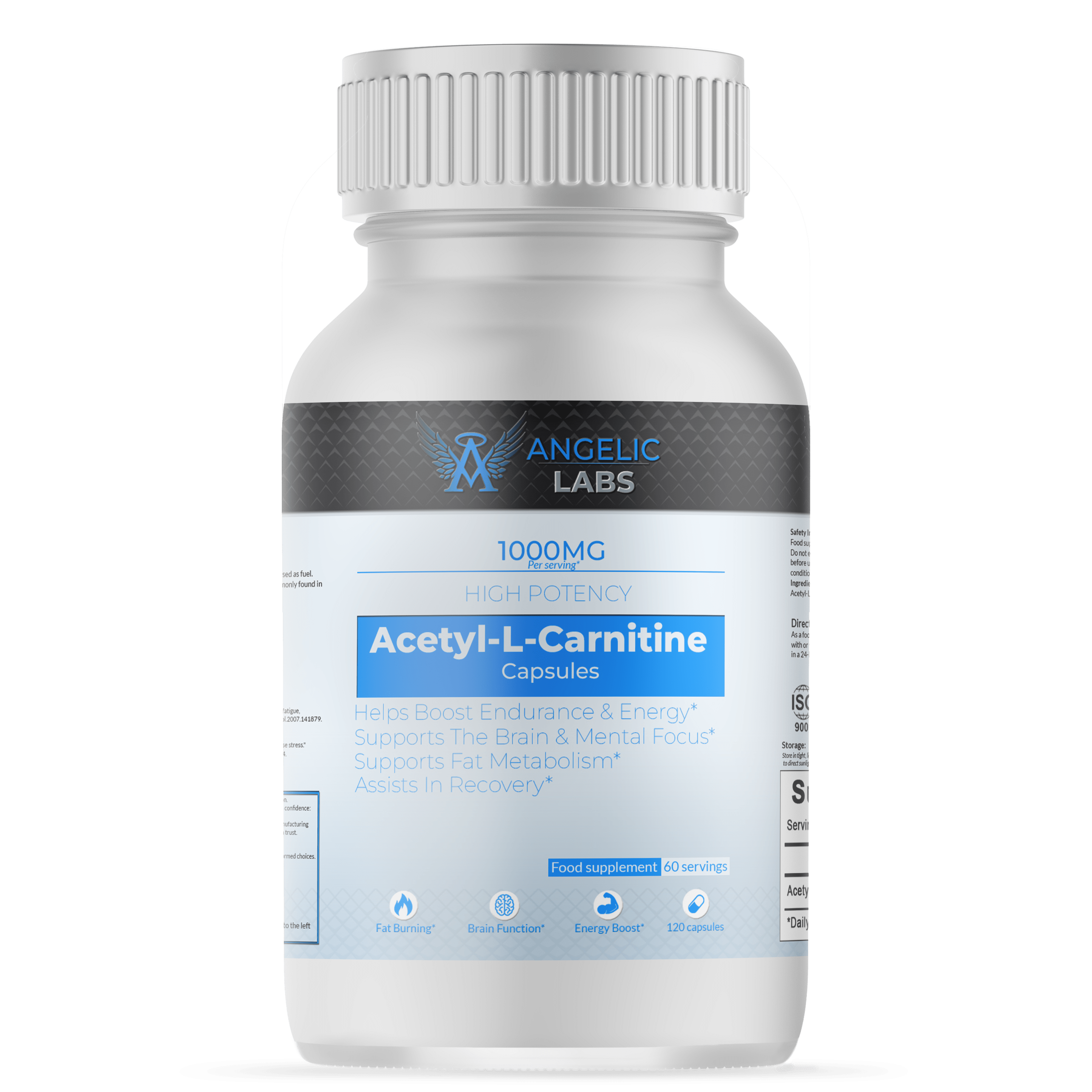 L-Carnitine 1000mg – Energy Support | 120 Vegan Capsules