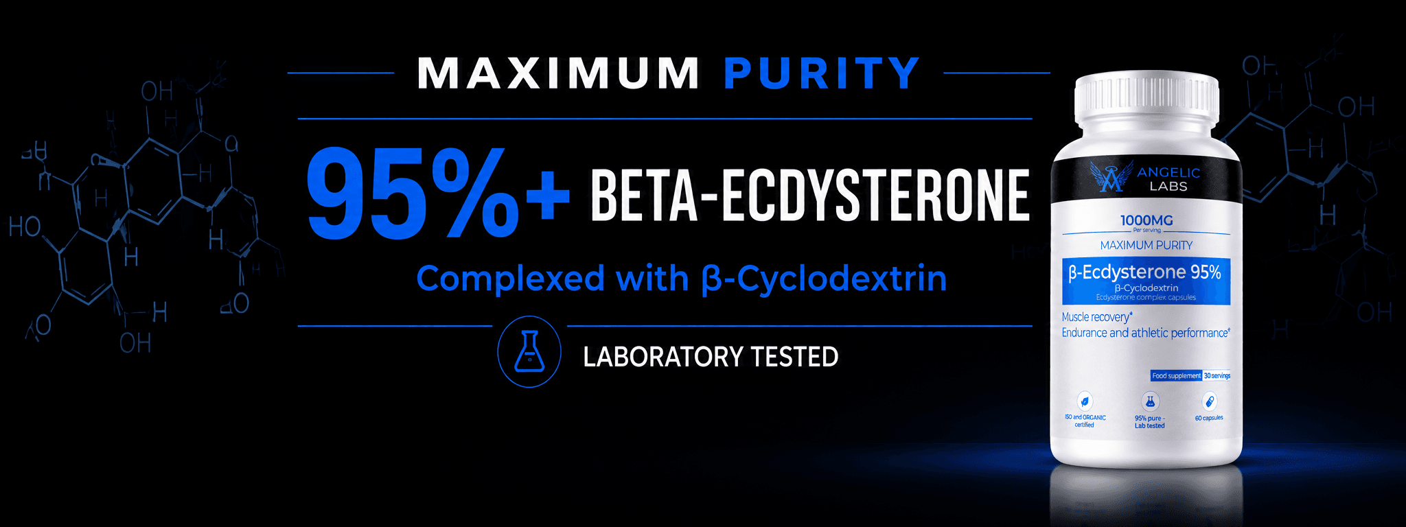Angelic Labs 95 percent Beta-Ecdysterone complexed with Beta-Cyclodextrin